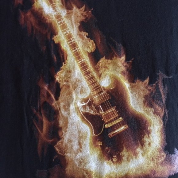 Port & Company Flame Guitar T-Shirt - Picture 4 of 16